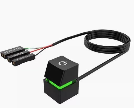 Computer Desktop External Power Switch With Blue LED And 18m Extension Cable 6
