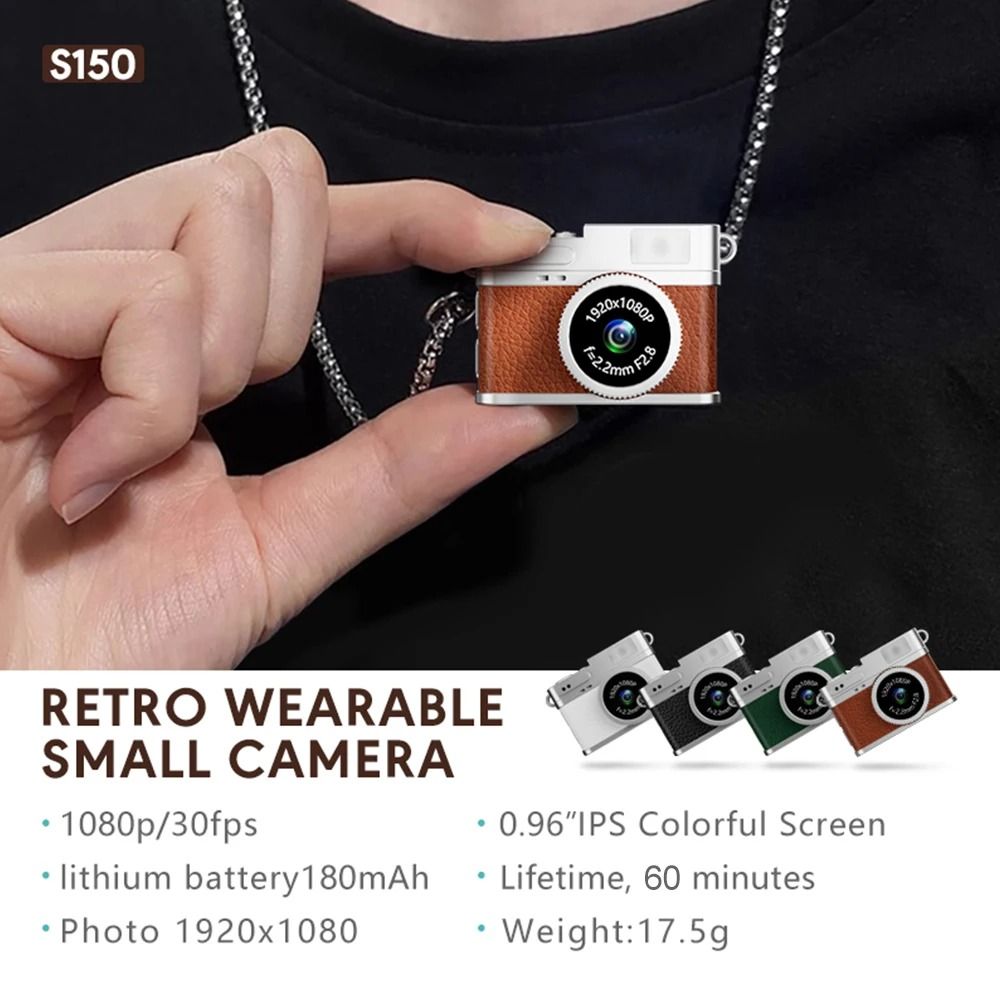 Digital Retro Mini Camera 1080P HD Portable Camcorder With Screen For Travel Sports And Daily Recor 2