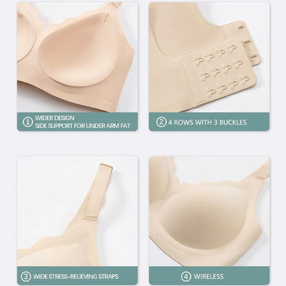 Womens Seamless Push Up Bra With Removable Padding 3