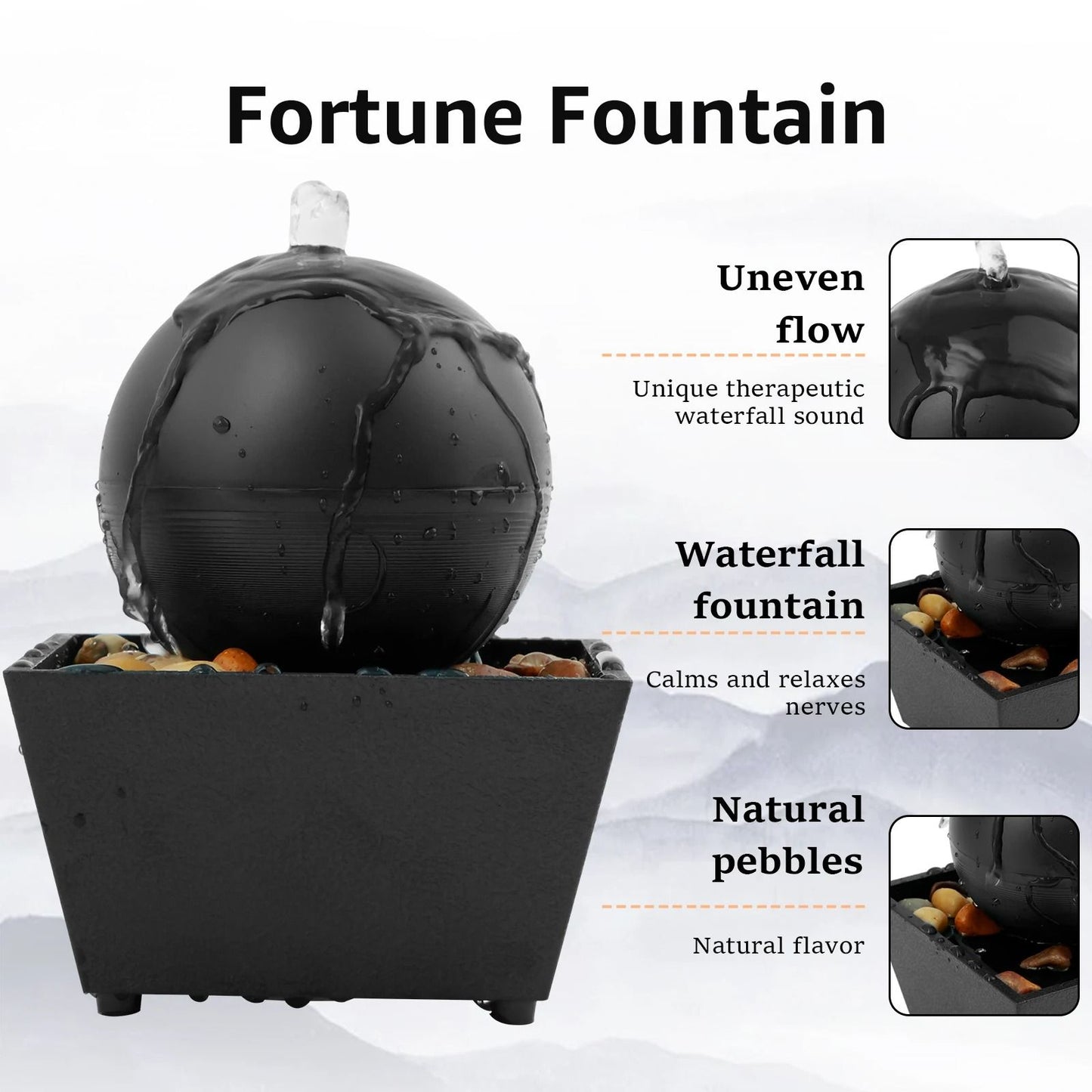 Tabletop Mini Indoor Water Fountain 5