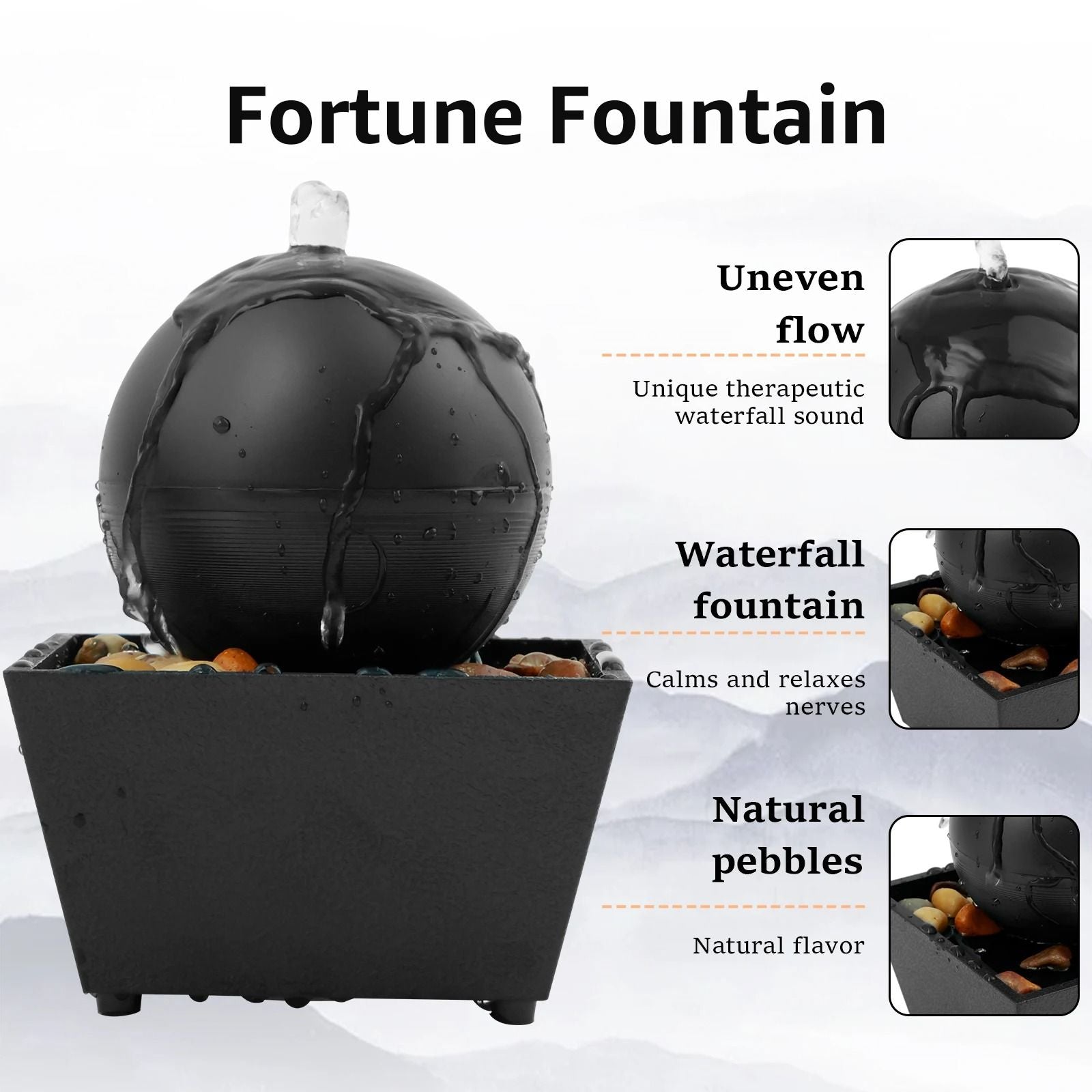 Tabletop Mini Indoor Water Fountain 5
