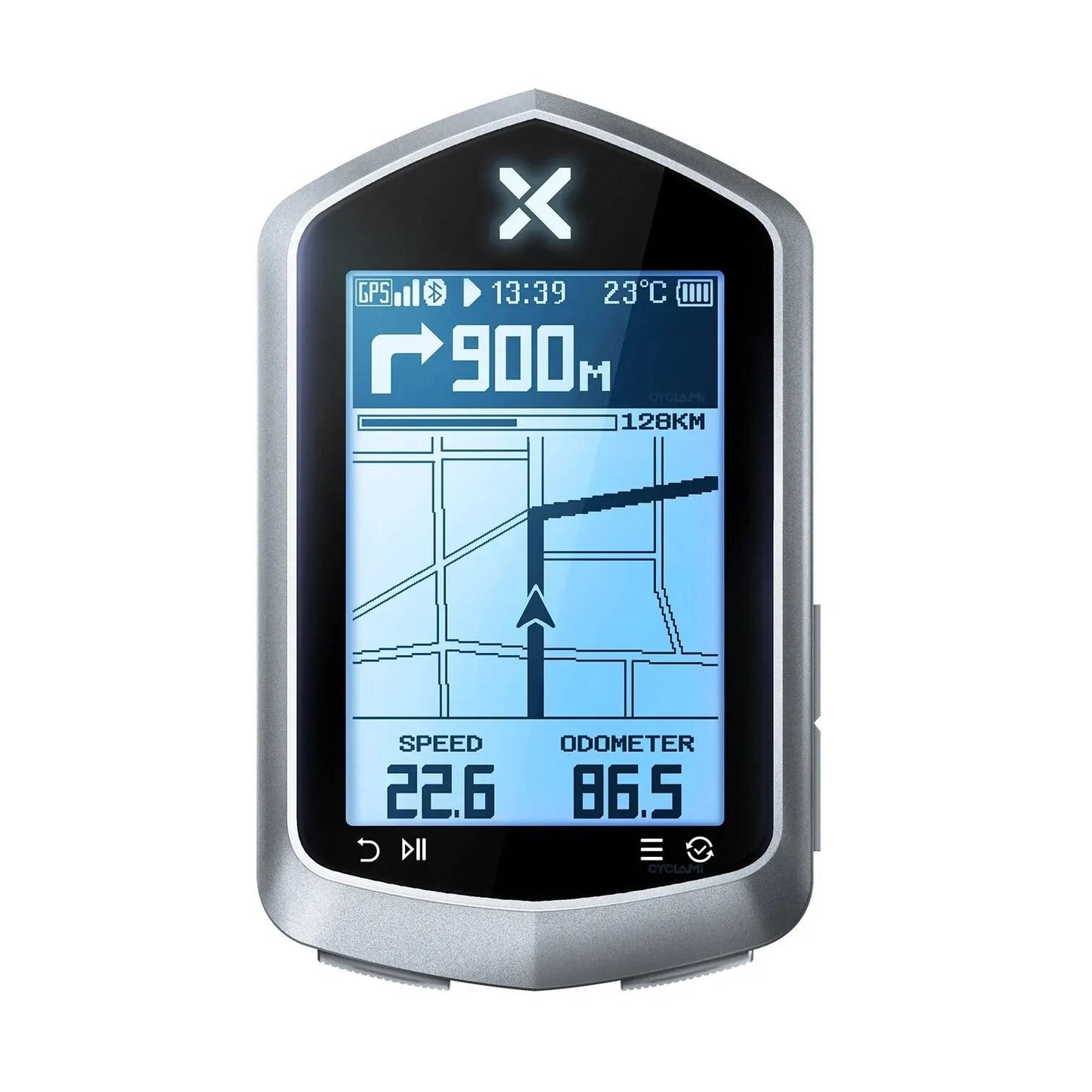 XOSS NAV Plus GPS Bike Computer Wireless Speedometer Map Navigation 5