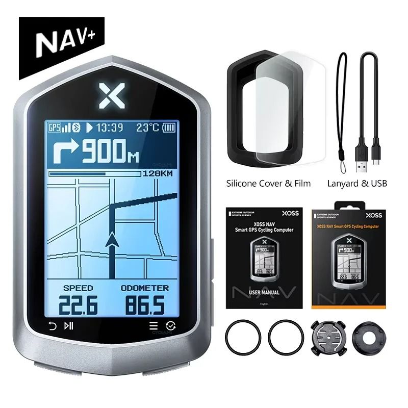 XOSS NAV Plus GPS Bike Computer Wireless Speedometer Map Navigation 7