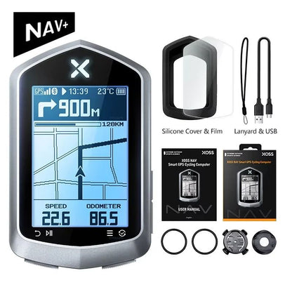 XOSS NAV Plus GPS Bike Computer Wireless Speedometer Map Navigation 7