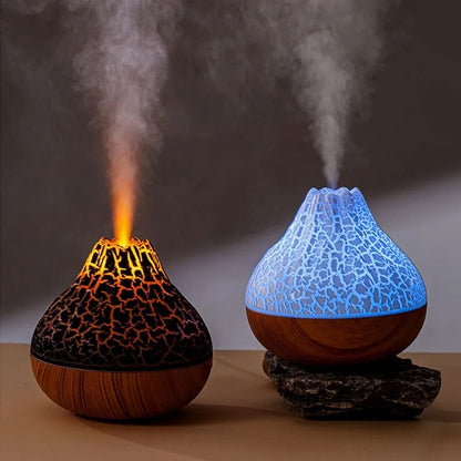 300ml Volcano Air Humidifier with LED Night Light USB Mist Diffuser