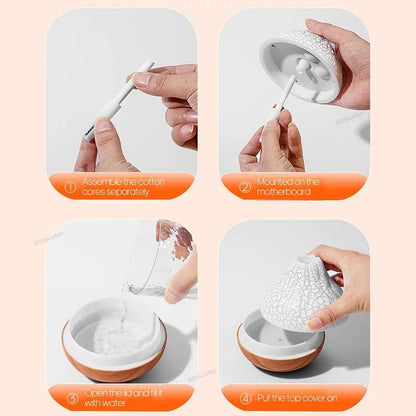 300ml Volcano Air Humidifier With LED Night Light USB Mist Diffuser 4