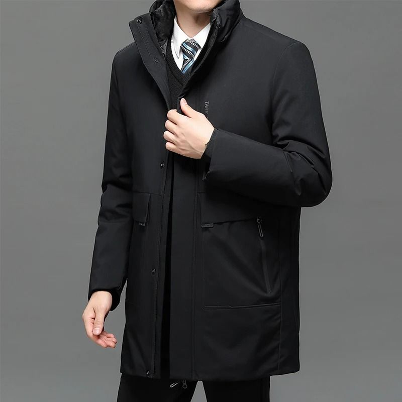 Men Winter Parka Thick Warm Duck Down Jacket Waterproof Windproof 2