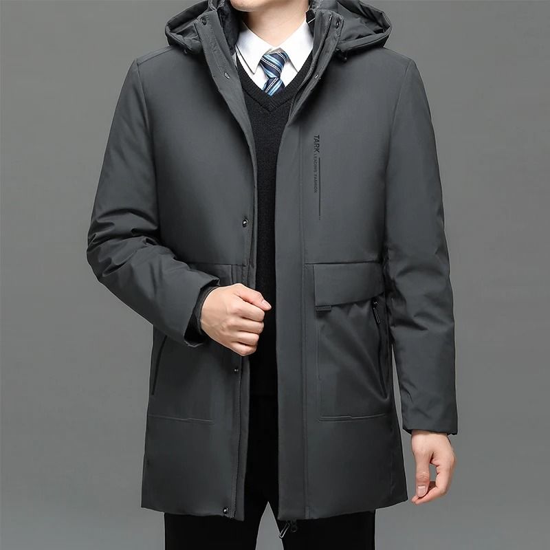 Men Winter Parka Thick Warm Duck Down Jacket Waterproof Windproof 3
