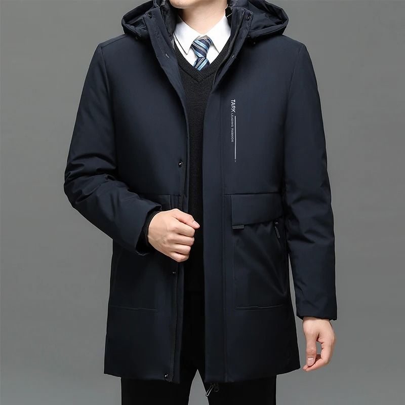Men Winter Parka Thick Warm Duck Down Jacket Waterproof Windproof 5