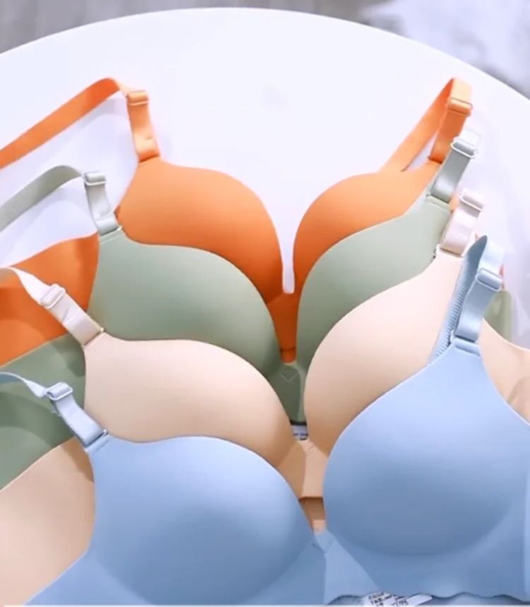 One Piece Candy Color Wireless Push Up Bralette Seamless Corset Lingerie