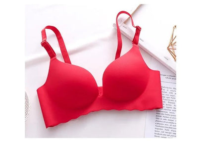 One Piece Candy Color Wireless Push Up Bralette Seamless Corset Lingerie 9