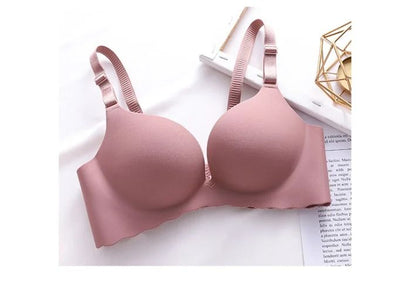 One Piece Candy Color Wireless Push Up Bralette Seamless Corset Lingerie 10