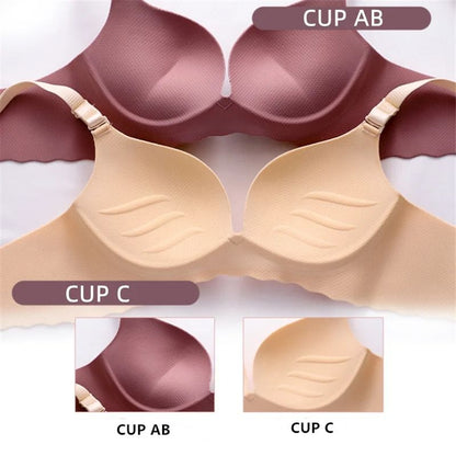 One Piece Candy Color Wireless Push Up Bralette Seamless Corset Lingerie 4
