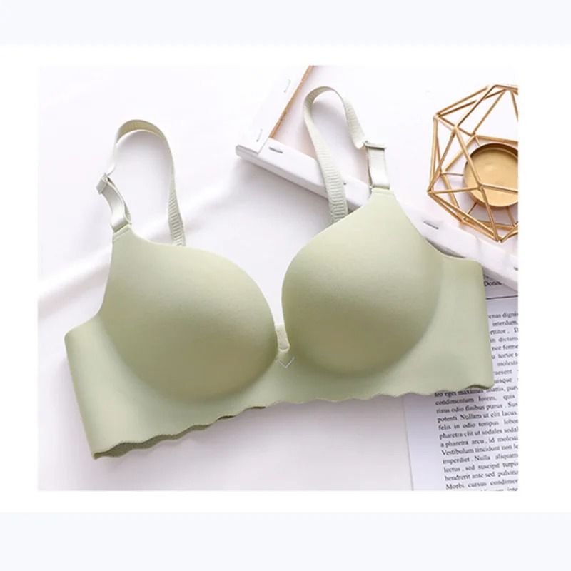 One Piece Candy Color Wireless Push Up Bralette Seamless Corset Lingerie 5