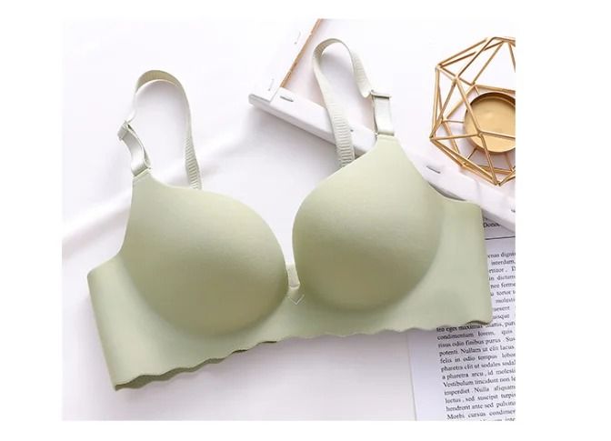 One Piece Candy Color Wireless Push Up Bralette Seamless Corset Lingerie 6