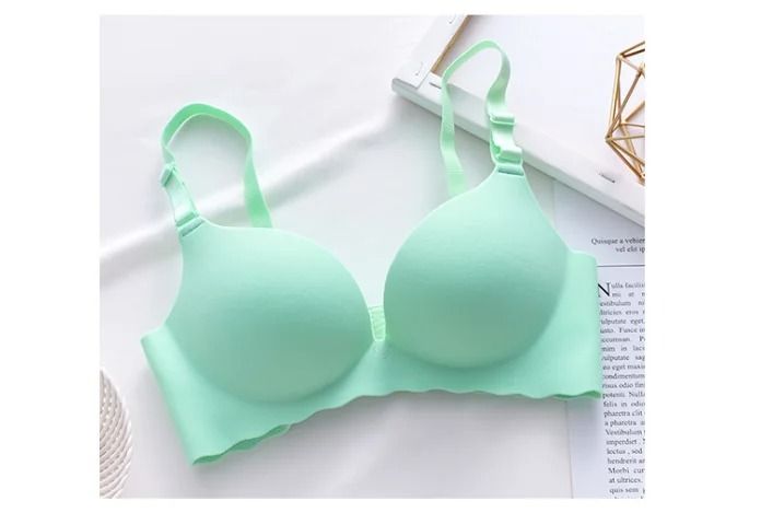 One Piece Candy Color Wireless Push Up Bralette Seamless Corset Lingerie 7