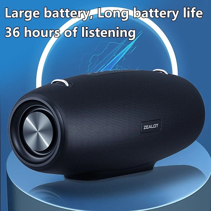Zealot S67 Wireless Bluetooth Speaker With Shoulder Strap Waterproof Portable Outdoor Speaker 40H P 4