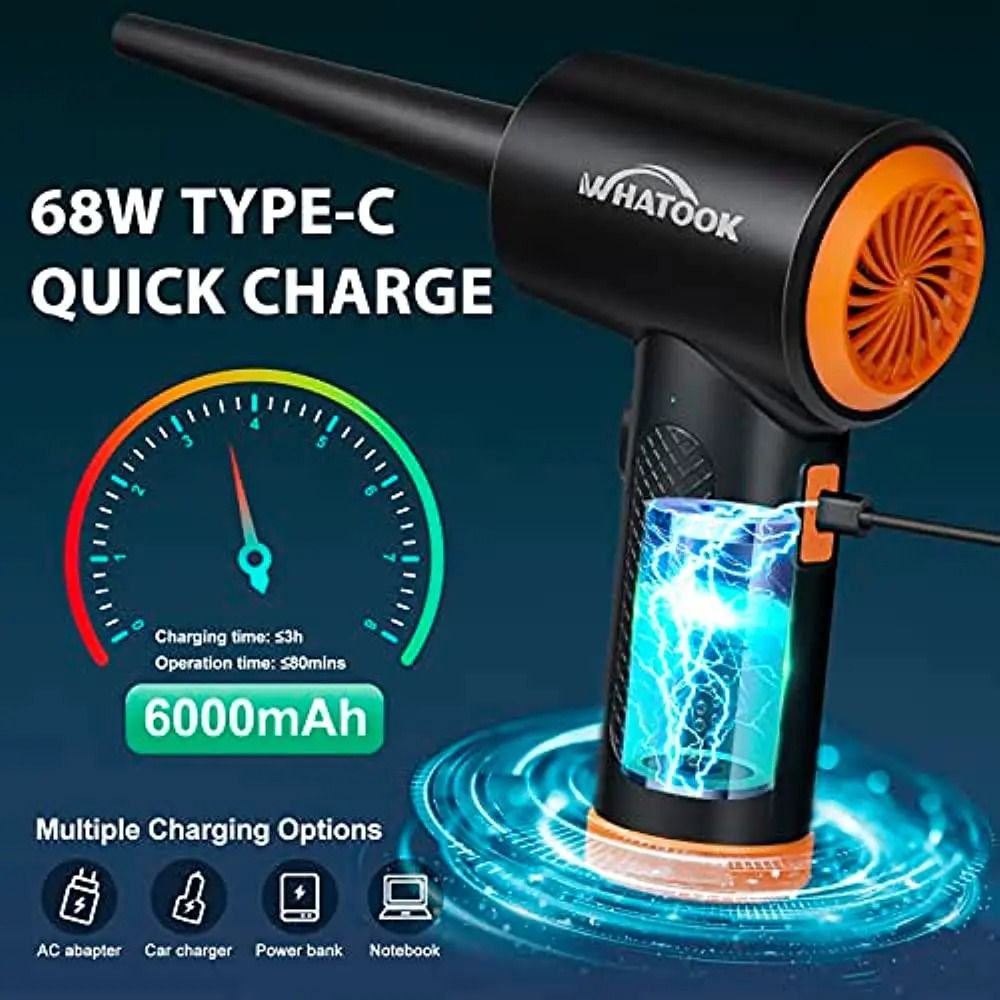 Electrical Dust Blower 3 Speed 60000 RPM Air Duster For Electronics And Office Equipment 1