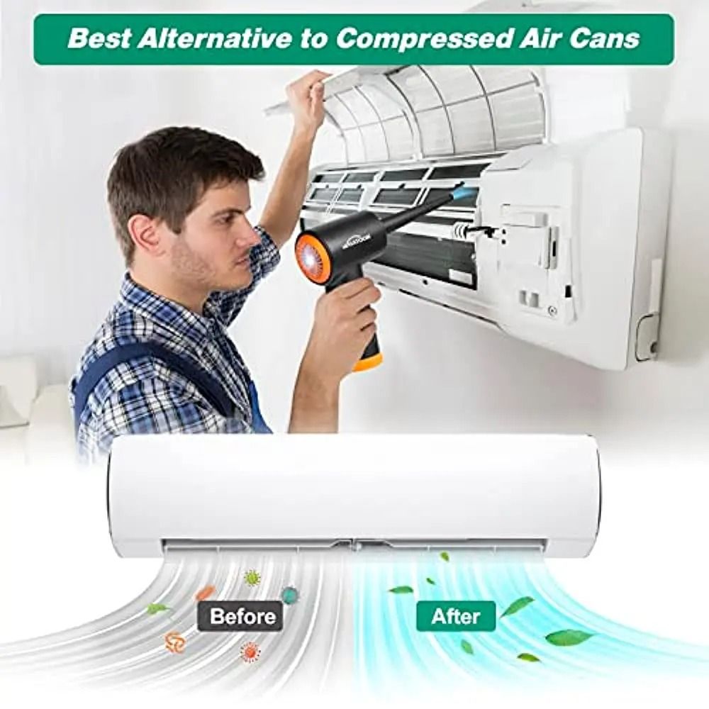 Electrical Dust Blower 3 Speed 60000 RPM Air Duster For Electronics And Office Equipment 3