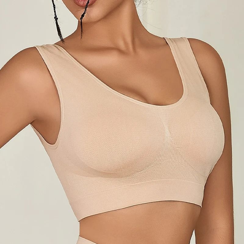 7 Pack Solid Seamless Bras Women Lightweight Soft Stretch Comfort Fit 4