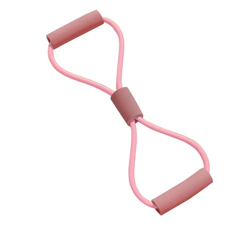 Yoga Training Resistance Band, 8-Character Back Beauty, Women's Fitness Elastic Tube Expander