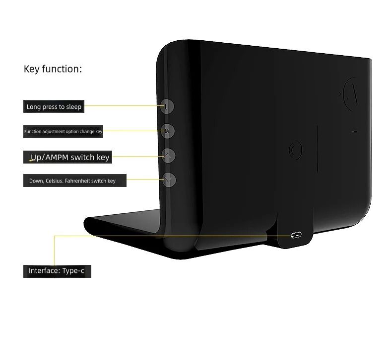 3 In 1 Wireless Charger With LED Desktop Clock And Calendar 3