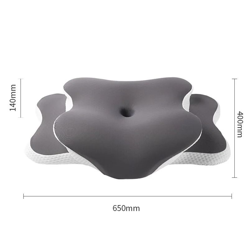 Memory Foam Ergonomic Cervical Pillow Ice Silk Adjustable Neck Support 6