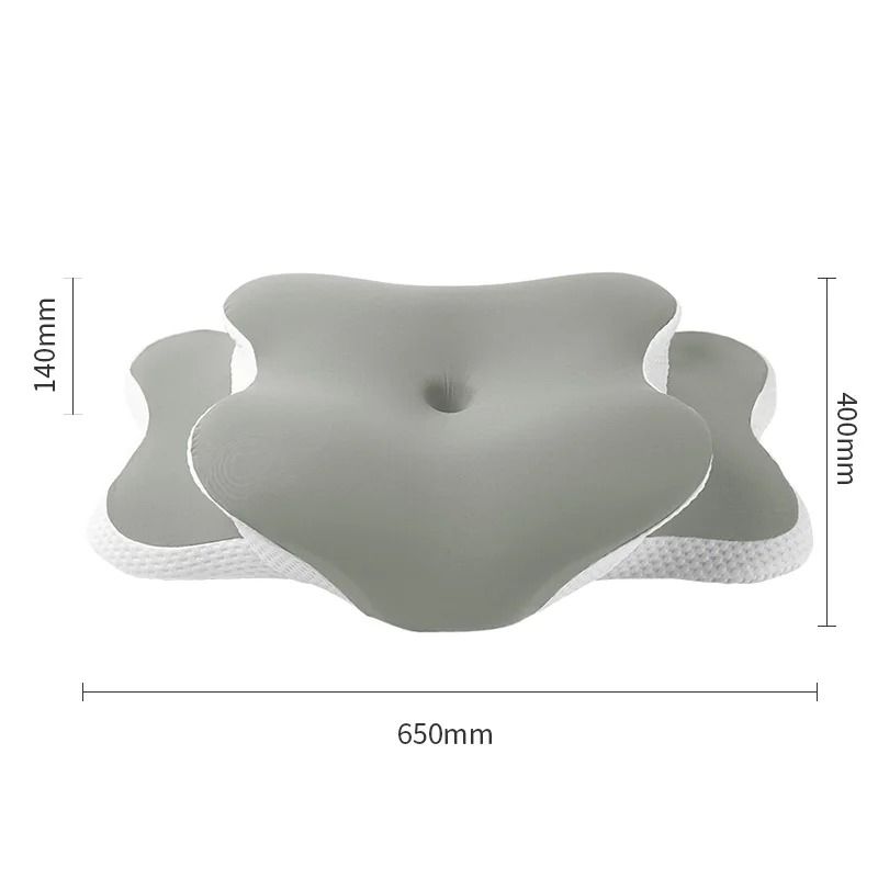 Memory Foam Ergonomic Cervical Pillow Ice Silk Adjustable Neck Support 7