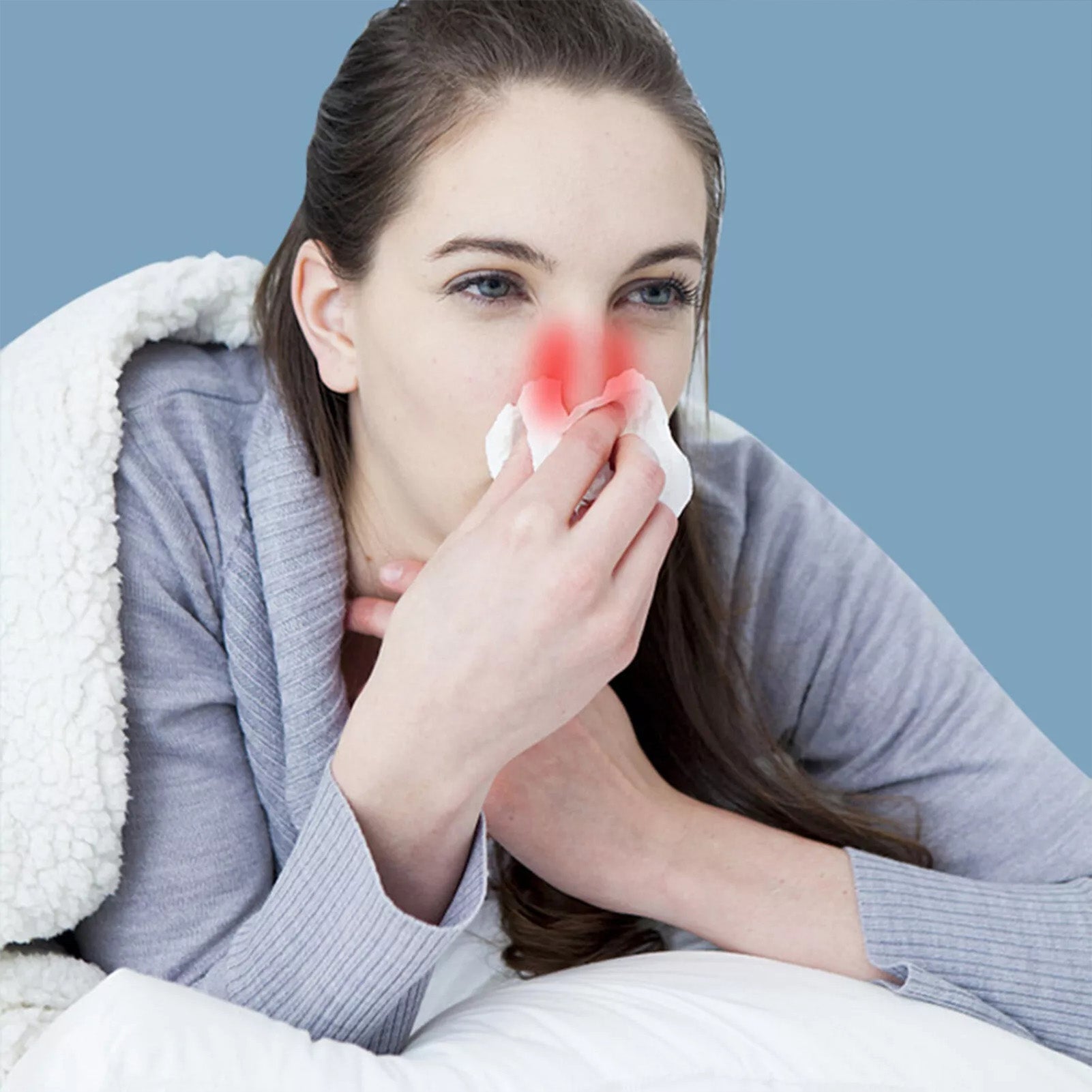 Smart Infrared Nasal Therapy Device, Portable Rhinitis Machine for Rhinifis and Allergy Symptom Relief