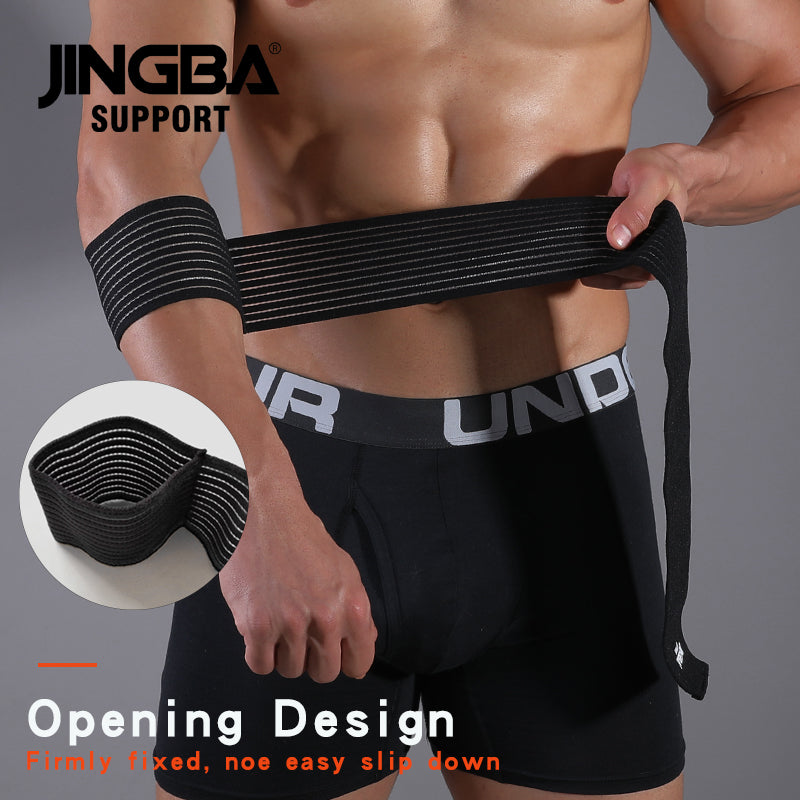 Fitness Bodybuilding Training Support Elbow Pads, Adjustable Elbow Protector with Elastic Straps for Weightlifting