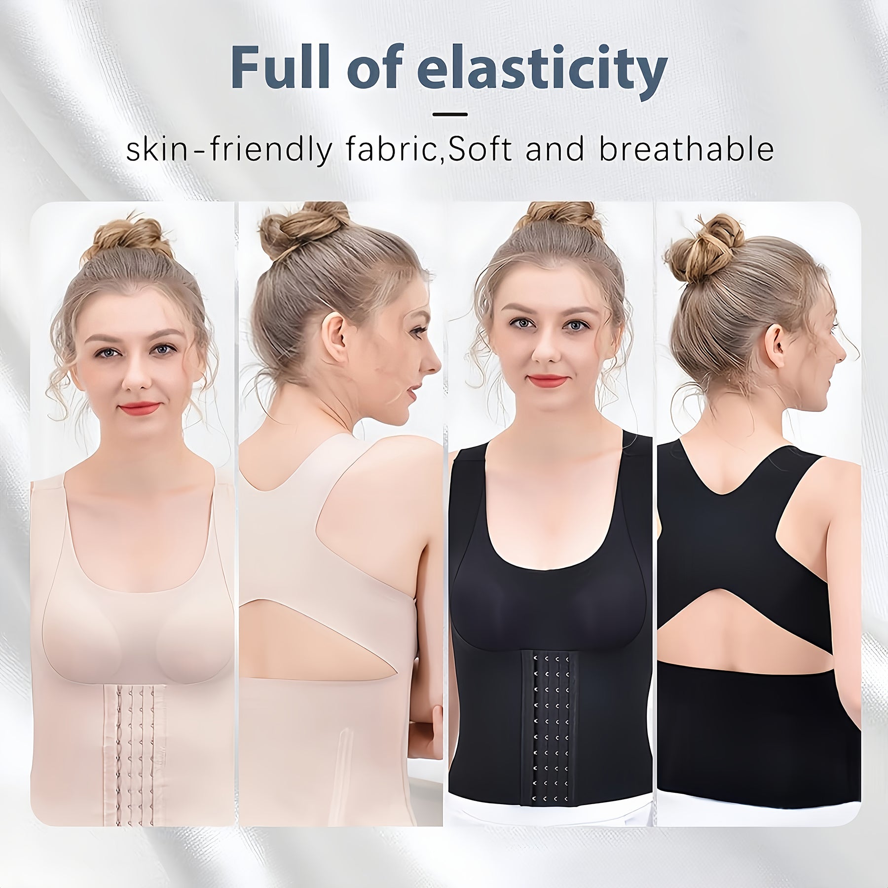 Women 3-in-1 Shapewear Corset, Sports Underwear for Running Yoga Fitness Daily Commute
