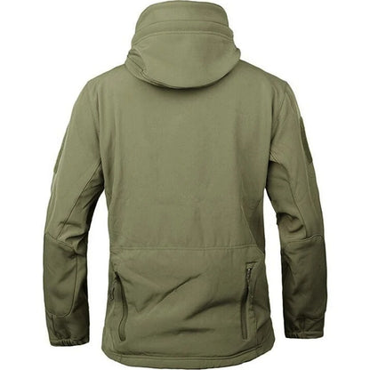 Tactical Mens Hooded Casual Military Outdoor Utility Jacket Sharkskin SoftShell Waterproof Combat B 3