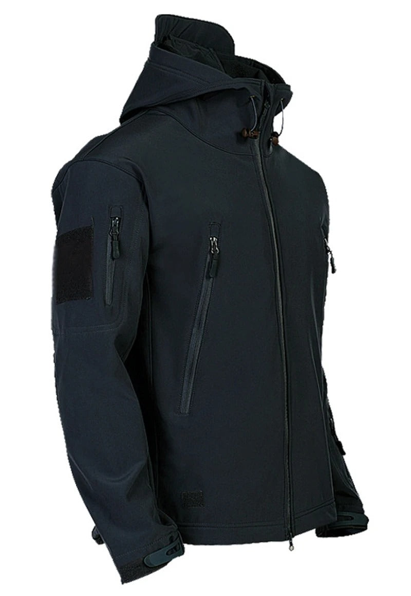Tactical Mens Hooded Casual Military Outdoor Utility Jacket Sharkskin SoftShell Waterproof Combat B 5