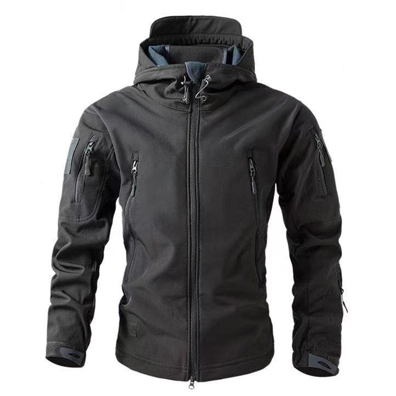 Waterproof Mens Softshell Fleece Jackets Winter Autumn Outdoor Hiking Hunting Thermal Camping Fishing Cargo Coats Warm