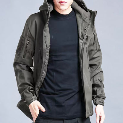 Waterproof Mens Softshell Fleece Jackets Winter Autumn Outdoor Hiking Hunting Thermal Camping Fishi 1
