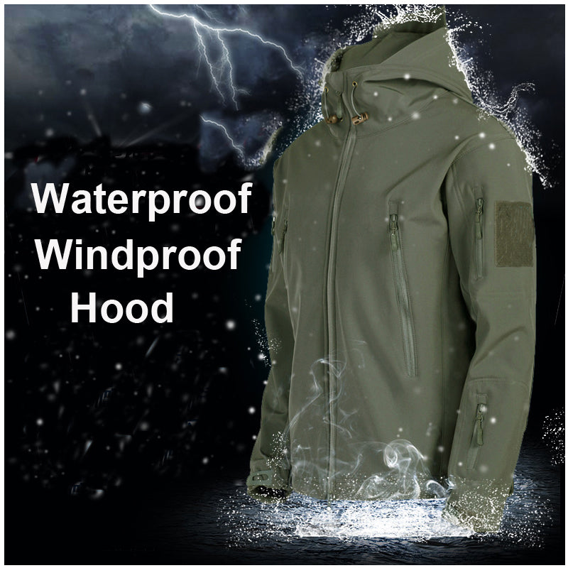 Waterproof Mens Softshell Fleece Jackets Winter Autumn Outdoor Hiking Hunting Thermal Camping Fishi 2