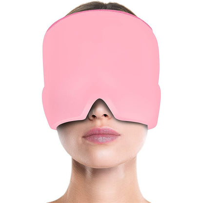 Cold Compress Therapy Cap, Gel Ice Headache Relief Hat, Ice Head Wrap, Eye Mask Pack for Pain Pressure Relief