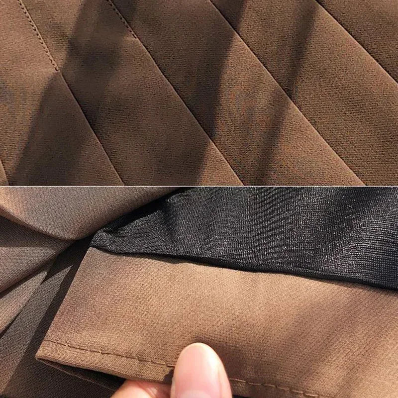 High Waisted Mini Skirt, Solid Color Slim Fit, Elastic Comfortable Stretch, A Line Zipper Skirt for Women, Girls, Spring