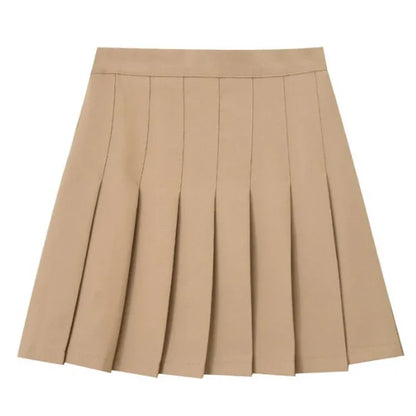 High Waisted Mini Skirt, Solid Color Slim Fit, Elastic Comfortable Stretch, A Line Zipper Skirt for Women, Girls, Spring