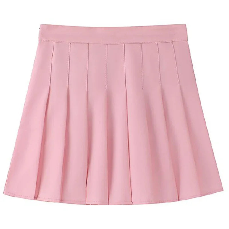 High Waisted Mini Skirt, Solid Color Slim Fit, Elastic Comfortable Stretch, A Line Zipper Skirt for Women, Girls, Spring