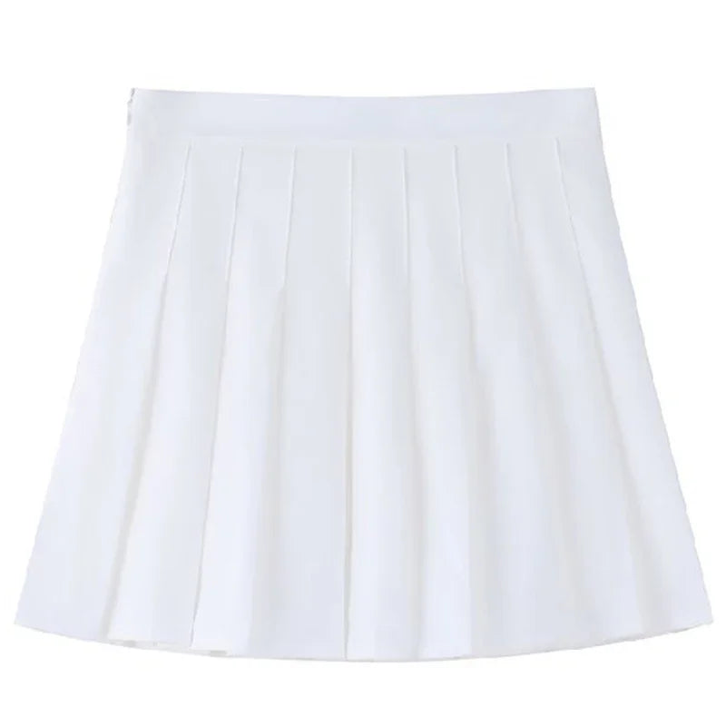 High Waisted Mini Skirt, Solid Color Slim Fit, Elastic Comfortable Stretch, A Line Zipper Skirt for Women, Girls, Spring