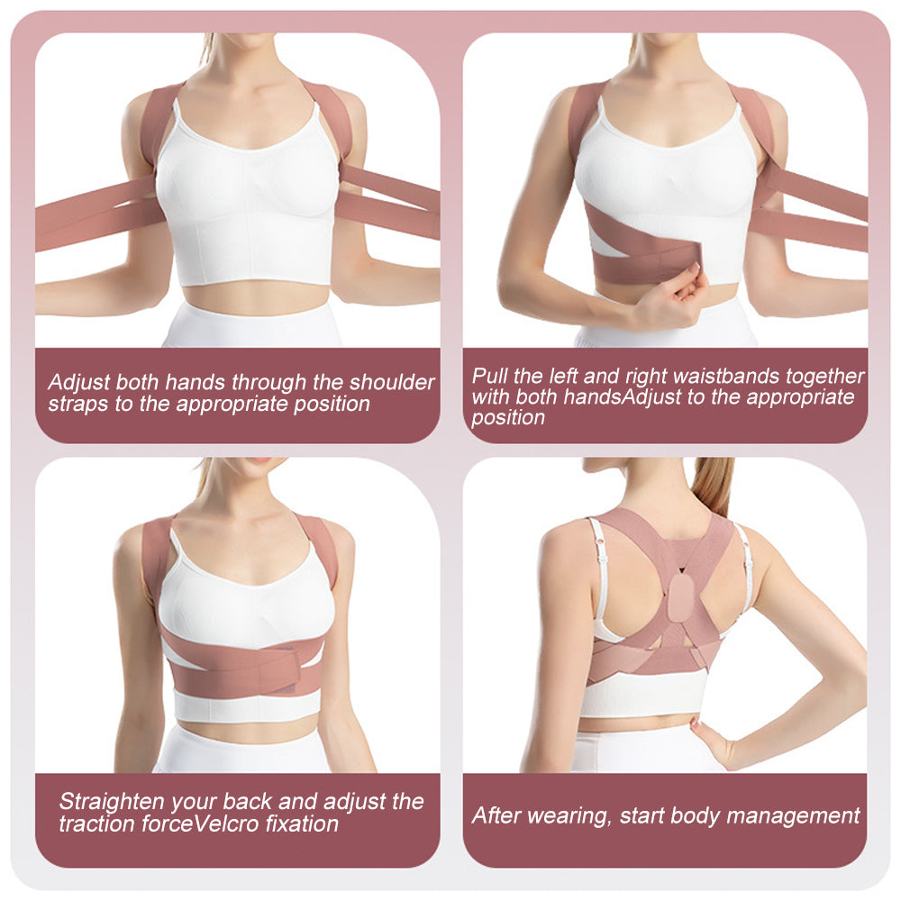 Back Brace Shoulder Brace Mid Upper Spine Support Posture Corrector For Women Men Neck Shoulder Bac 2