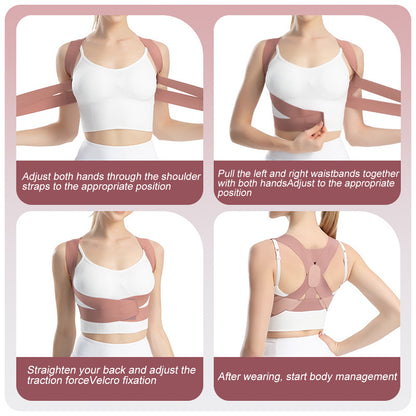 Back Brace Shoulder Brace Mid Upper Spine Support Posture Corrector For Women Men Neck Shoulder Bac 2