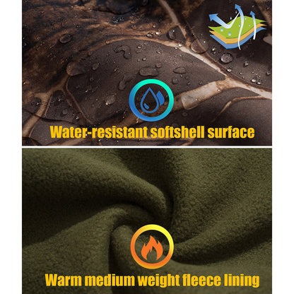 Waterproof Warm Fleece Hunting Jackets Mens Silent Soft Shell Camouflage Tactical Jacket Outdoor Hi 2