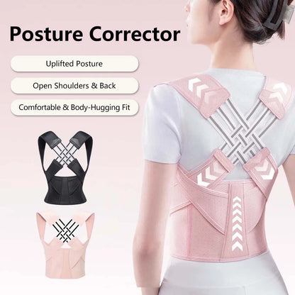 Spine Alignment Waist Trainer Unisex, Adjustable Back Support Belt, Posture Corrector for Abdominal Waist Correction