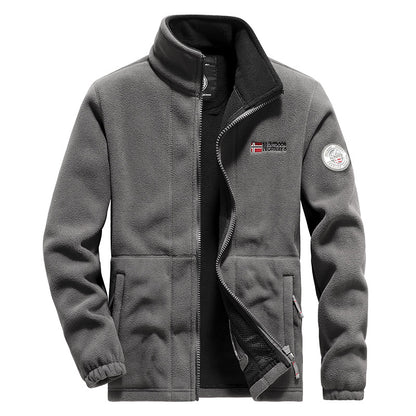 Mens Outdoors Winter Polar Fleece Jacket Thermal Tactical Sports Coat Military Softshell Hiking Out 5