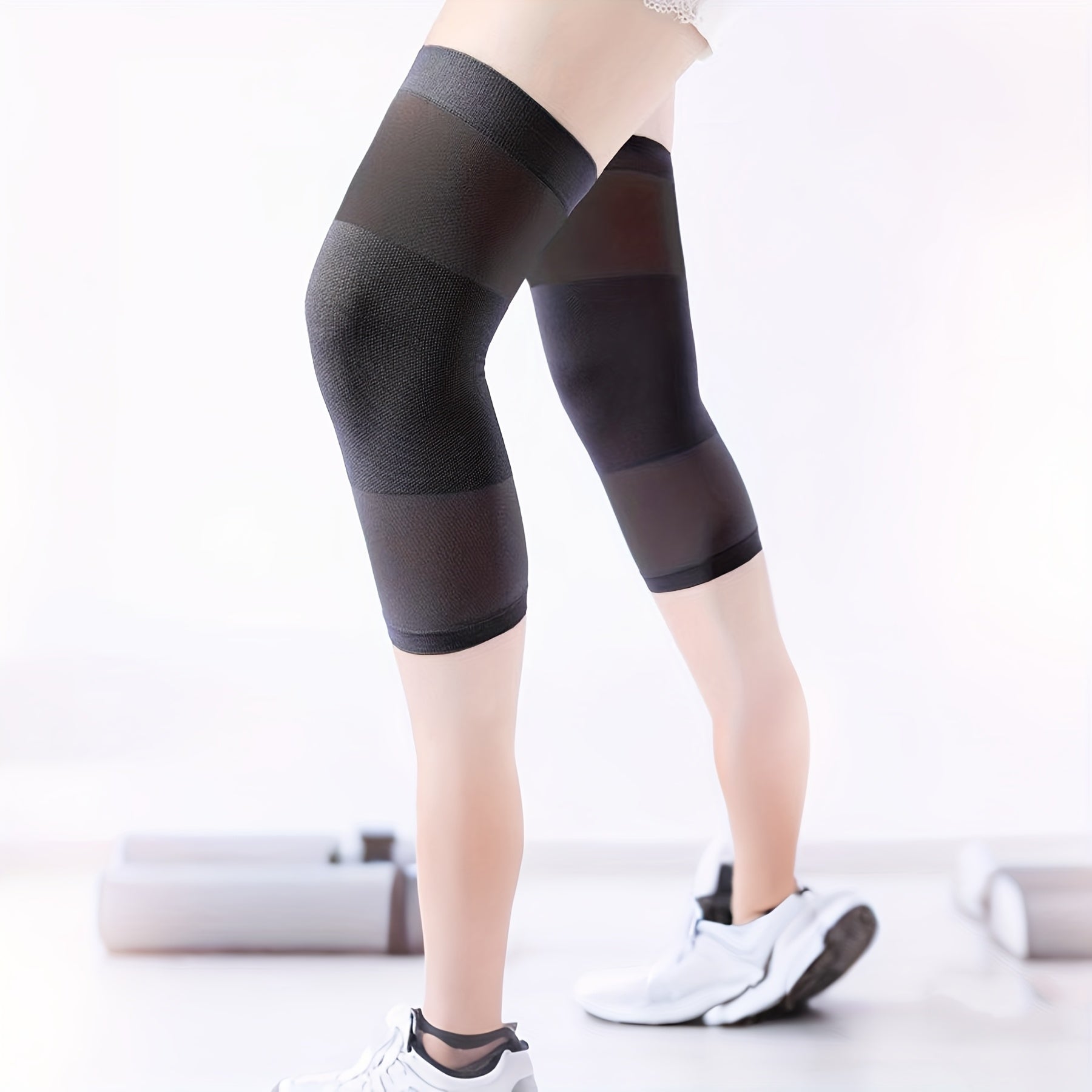 Leg Compression Sleeves, 1 Pair Knee Brace for Men and Women, Knee Support Pads for Working Out, Running, Joint Pain