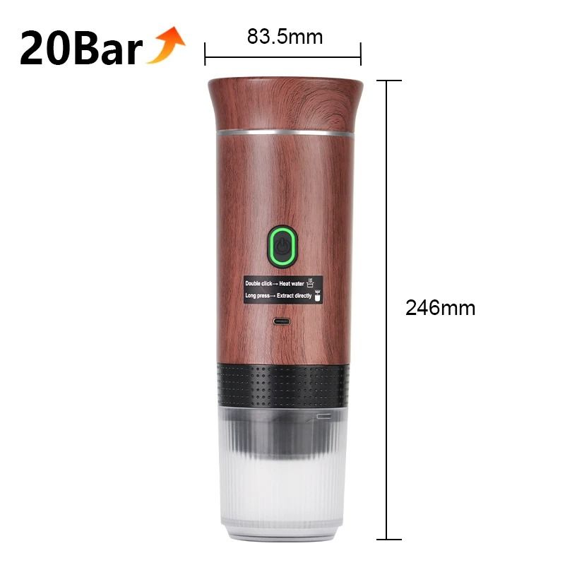 Portable Wireless Espresso Coffee Maker For Travel Car And Home Use 9