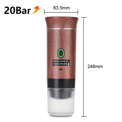 Portable Wireless Espresso Coffee Maker For Travel Car And Home Use 9
