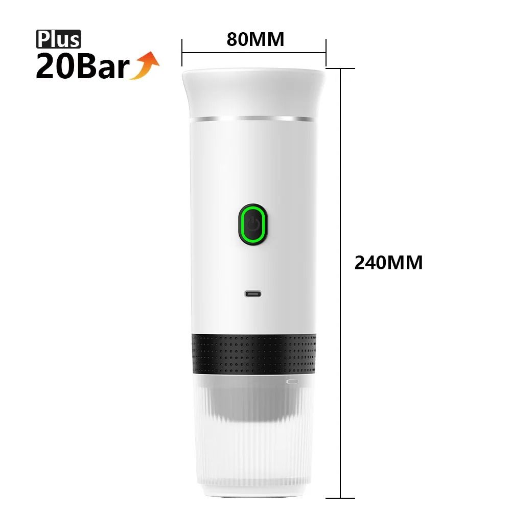 Portable Wireless Espresso Coffee Maker For Travel Car And Home Use 10